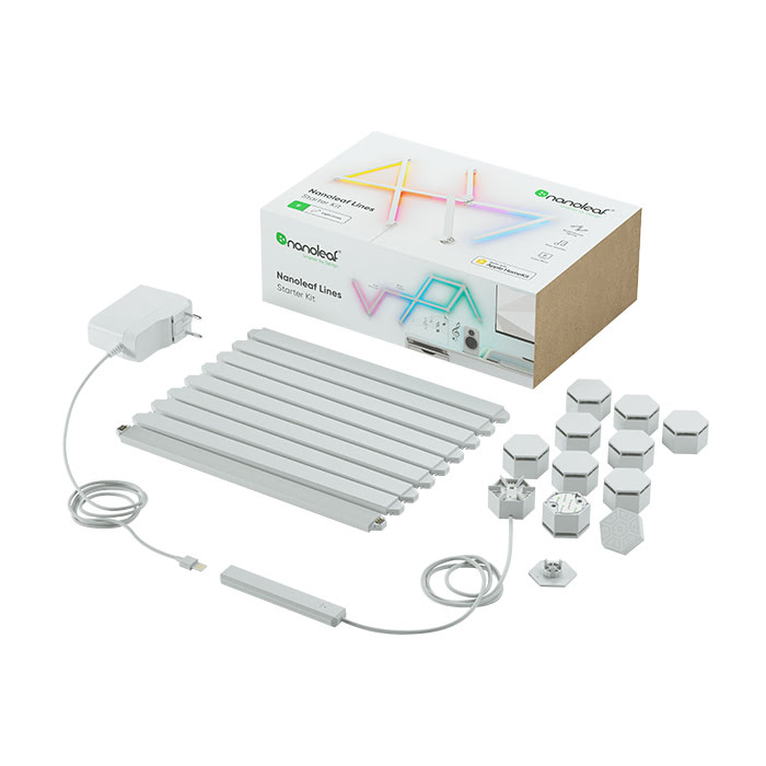 Nanoleaf Lines Starter Kit - 9 pièces (NL59-K-0002LW-9PK-EU) - Achat / Vente Objet connecté / Domotique sur grosbill-pro.com - 5