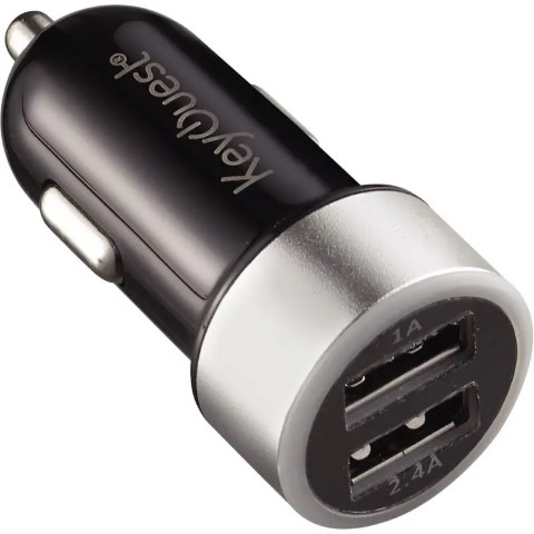 Chargeur allume cigare - 2xUSB - Noir/Gris#