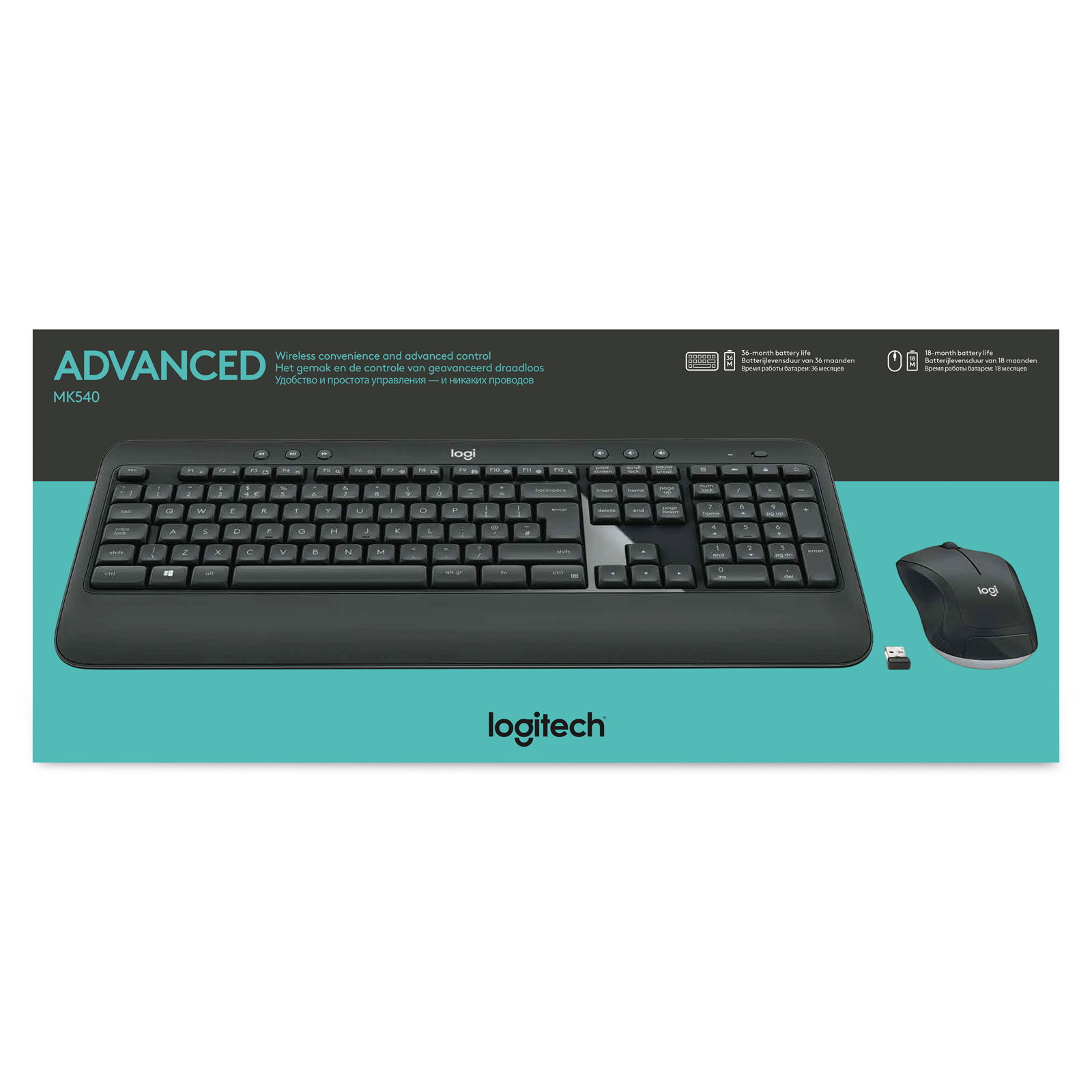 Logitech MK540 Advance - Pack Clavier/Souris - grosbill-pro.com - 1