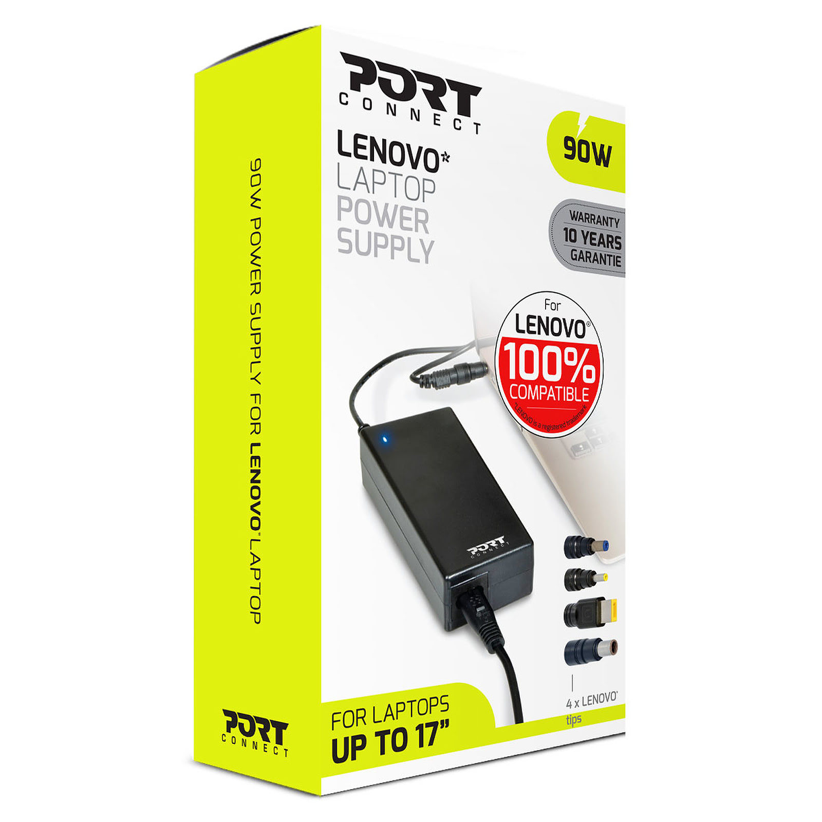 Chargeur secteur LENOVO 100% compatible 90W - Port - 1