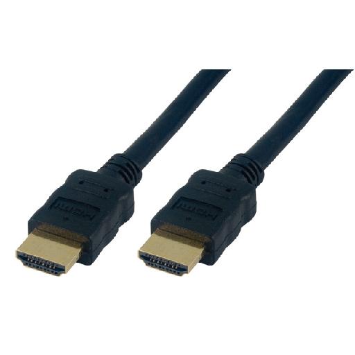 Câble 2.0 HDMI Highspeed + Ethernet mâle/mâle - 1m - 0
