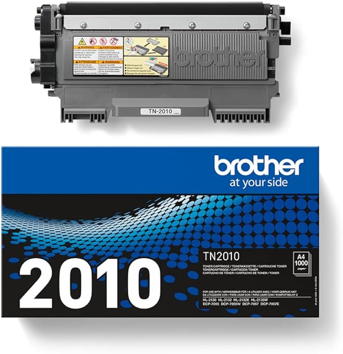 Toner Noir TN-2010 - 1000p pour imprimante Laser Compatible Brother - 2