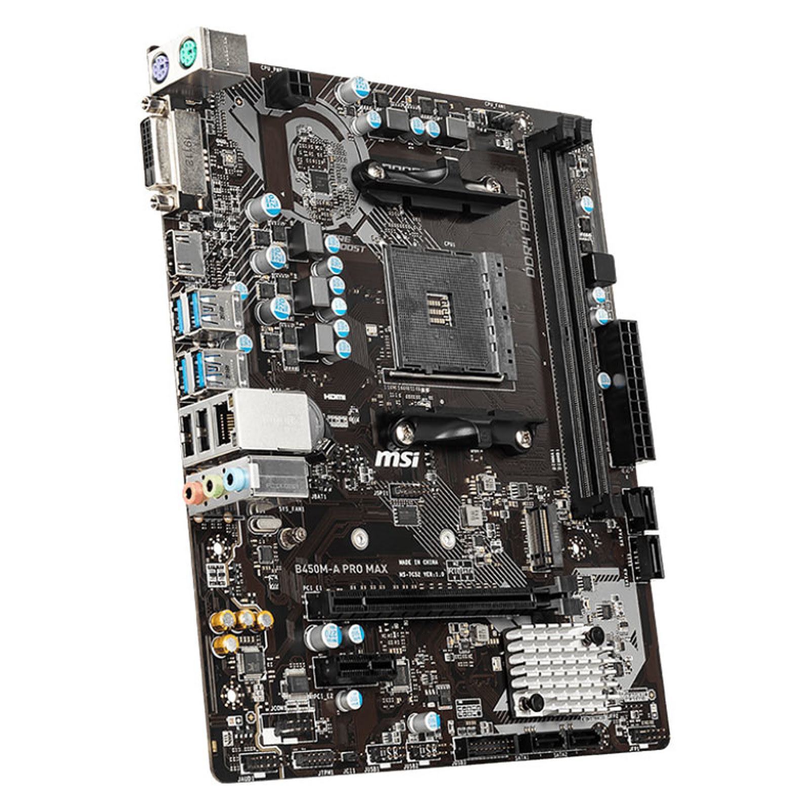 MSI B450M-A PRO MAX Micro-ATX  - Carte mère MSI - grosbill-pro.com - 2