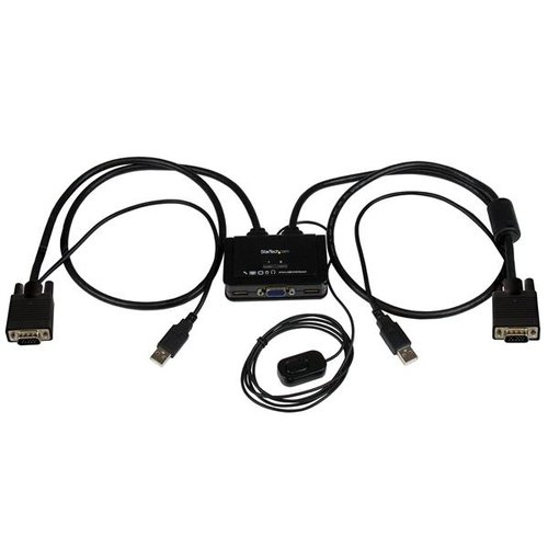 Grosbill Commutateur et splitter StarTech 2 Port USB VGA Cable KVM Switch