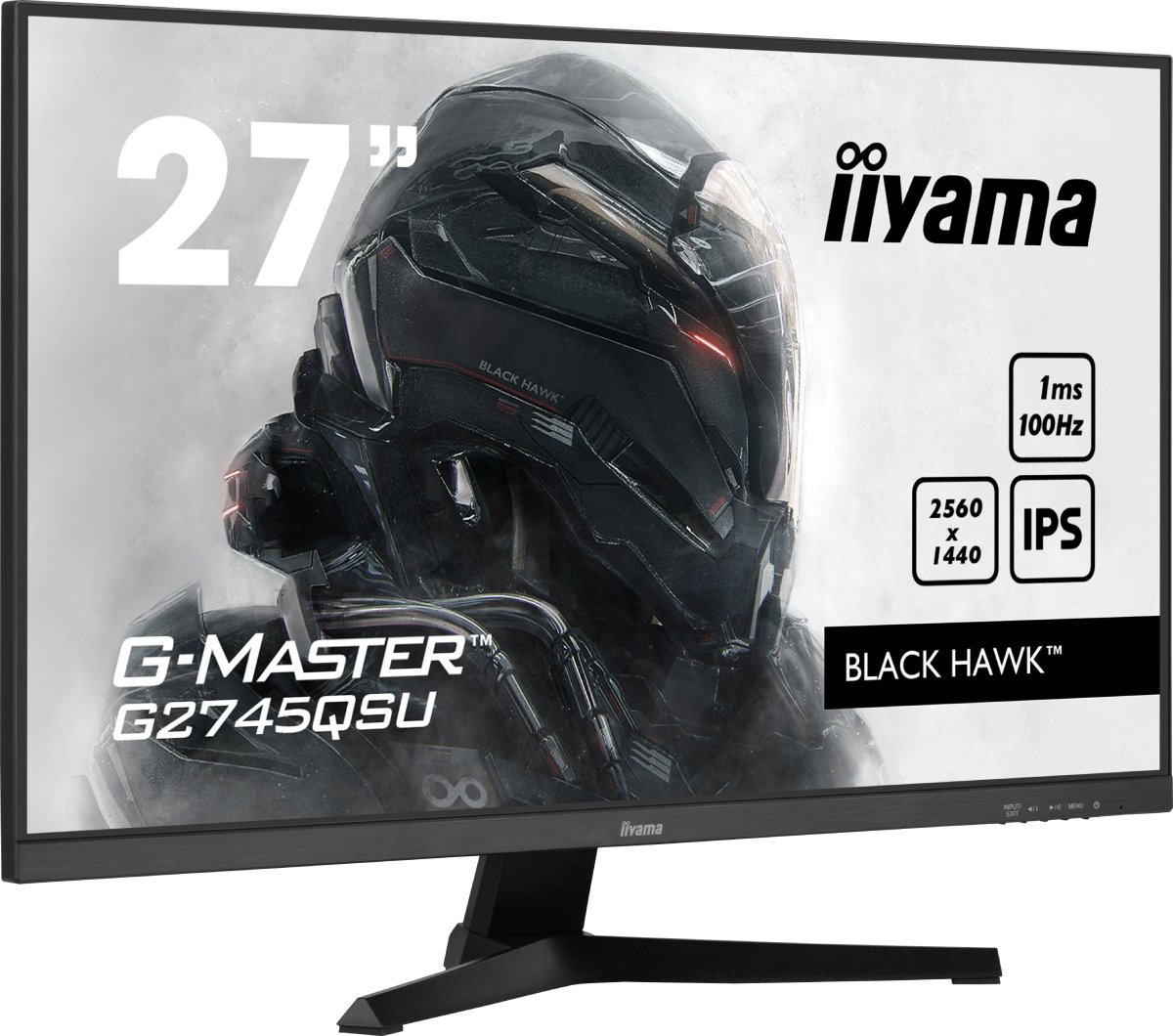 Iiyama 27"  G2745QSU-B1 - Ecran PC Iiyama - grosbill-pro.com - 1