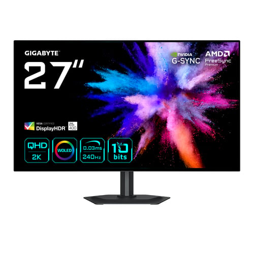 Gigabyte GO27Q24G - 27" WOLED QHD 240hz Pivot USB-C FreeSync Premium
