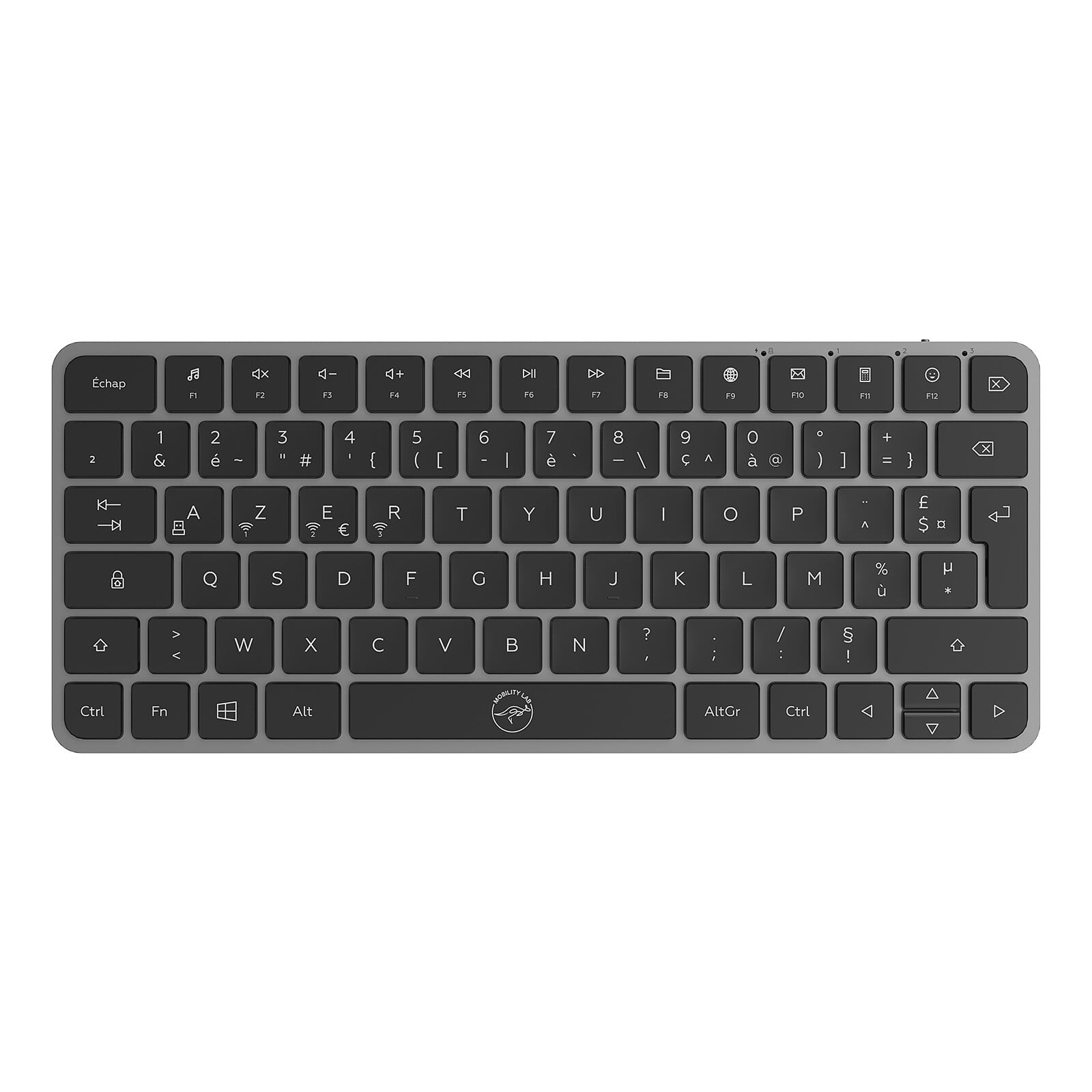 Mobility Lab KP430W Mini 75% - Membrane - Sans-Fil - Gris