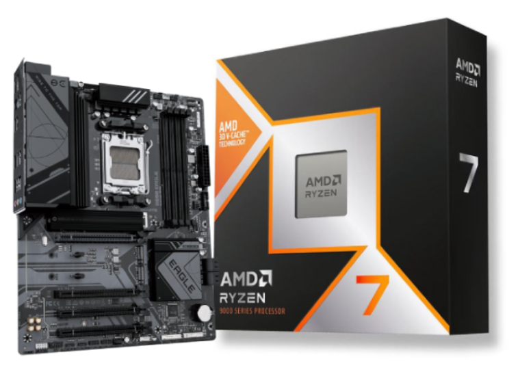 B650 EAGLE + Ryzen 7 9800X3D Tray#