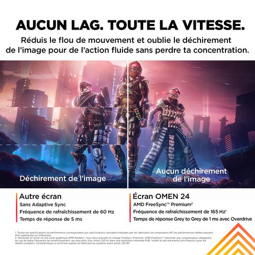 OMEN 24 FHD 165Hz Gaming - Achat / Vente sur grosbill-pro.com - 18