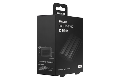 Samsung T7 SHIELD 2To Black (MU-PE2T0S/EU) - Achat / Vente Disque SSD externe sur grosbill-pro.com - 8