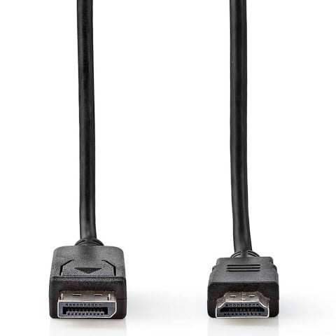 Nedis Câble DisplayPort mâle/mâle - 2m - Noir
