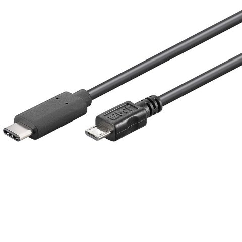 Câble USB-C/Micro USB-B mâle/mâle- 1m - Anthracite