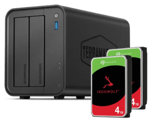 F2-425 - 2 baies avec 2 disques de 4To IronWolf