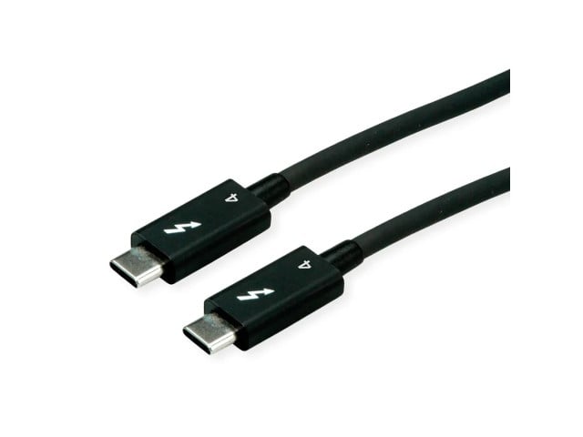 Roline Câble Thunderbolt™ 4 USB-C mâle/mâle - 1m - Noir