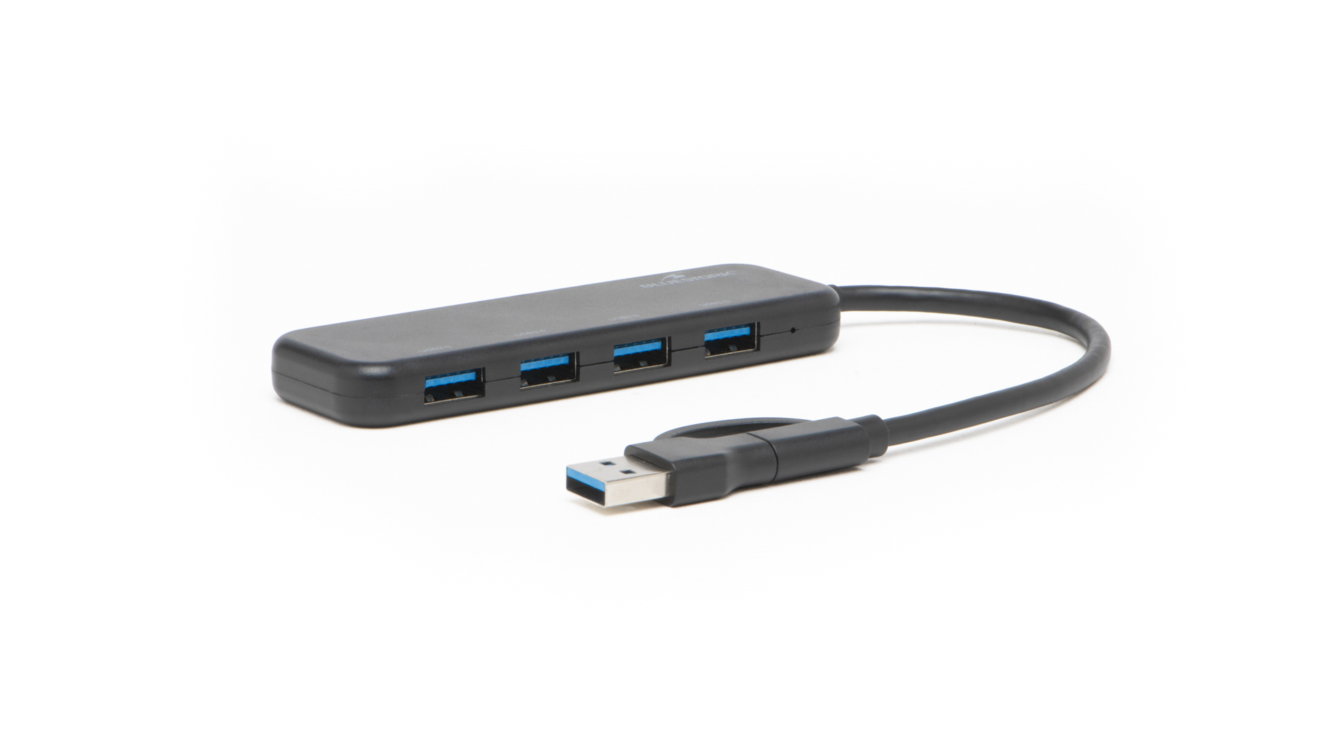 HUB USB-A/USB-C/4 ports USB/Noir
