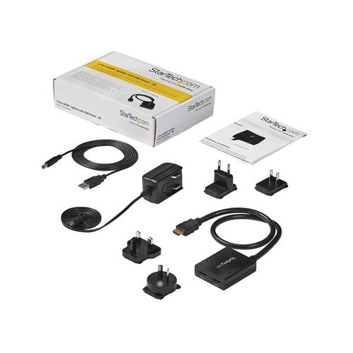 Splitter video HDMI 4K - 2 ports alimenté par USB - Achat / Vente sur grosbill-pro.com - 6