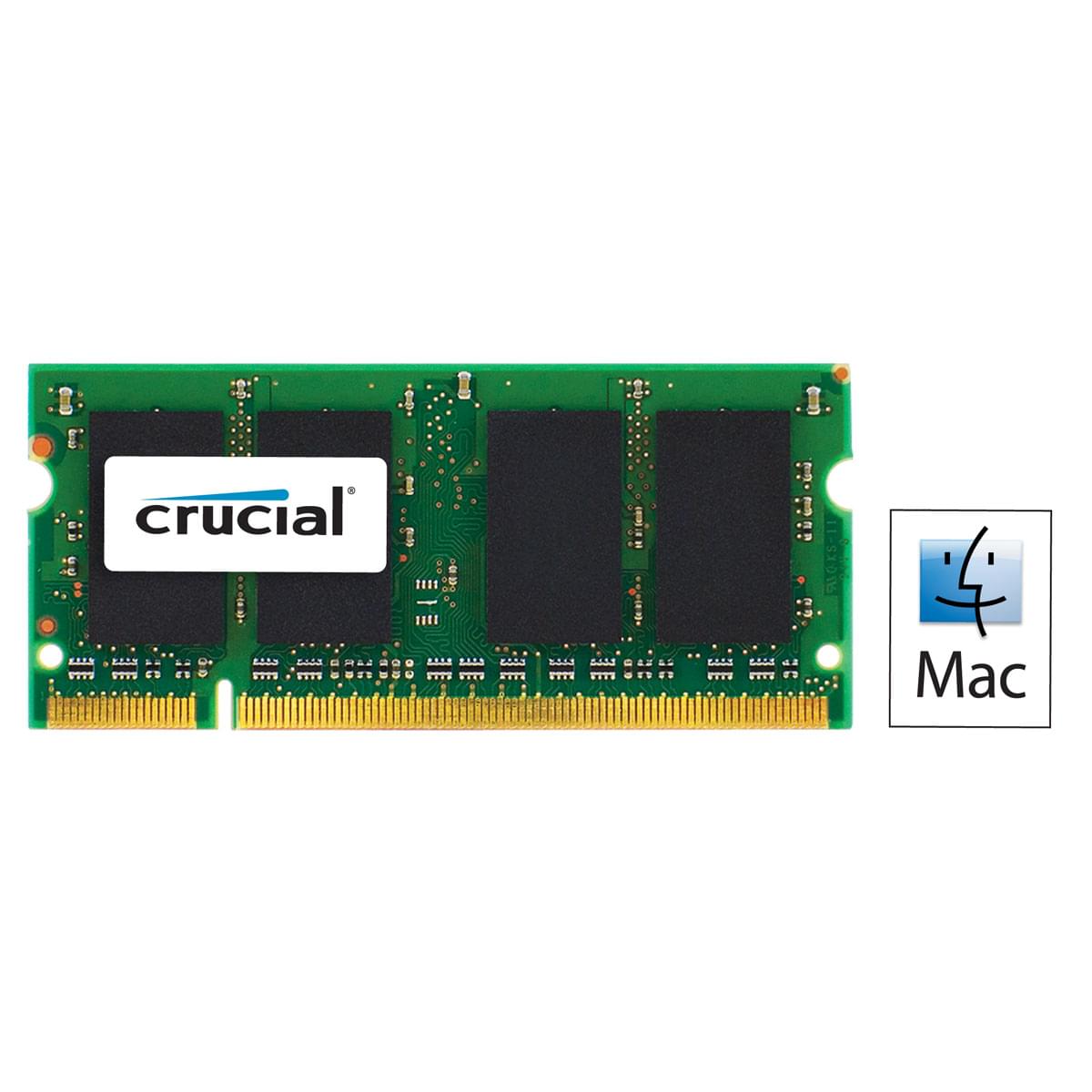 Crucial SO-DIMM 2Go DDR3 1066 for MAC CT2G3S1067MCEU - Mémoire PC portable - 0