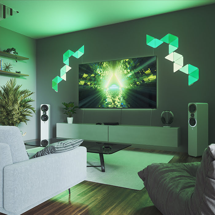 Nanoleaf Shapes Triangles Pack Expansion - 3 pièces (NL47-0001TW-3PK) - Achat / Vente Objet connecté / Domotique sur grosbill-pro.com - 6