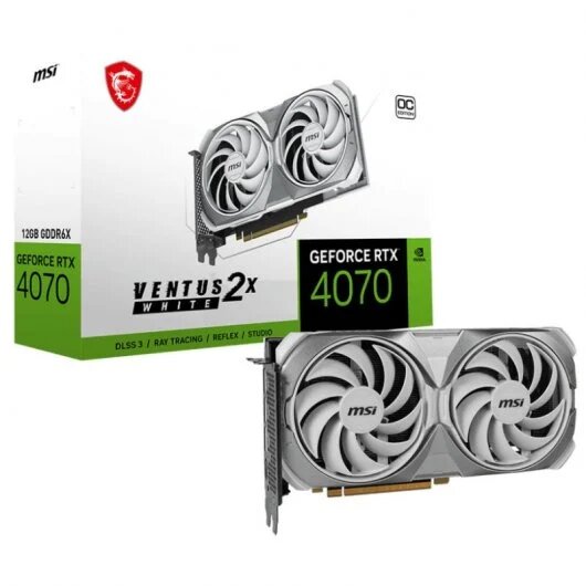 MSI GeForce RTX 4070 VENTUS 2X WHITE 12G OC - Carte graphique MSI - 0