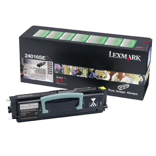 Toner Noir 2500p - 24016SE pour imprimante Laser Lexmark - 0