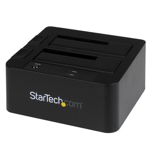 Grosbill Disque dur externe StarTech USB 3.0/eSATA Dual HDD/SSD Dock w/UASP