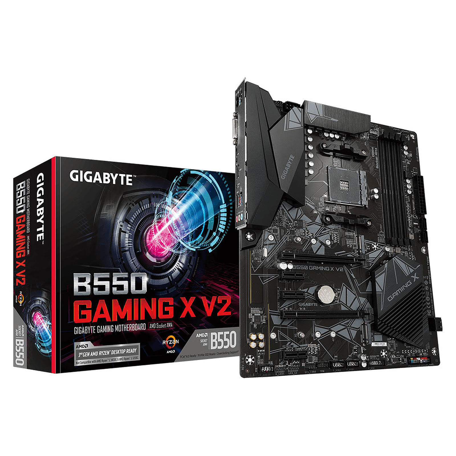 Gigabyte B550 GAMING X V2 ATX  - Carte mère Gigabyte - grosbill-pro.com - 0