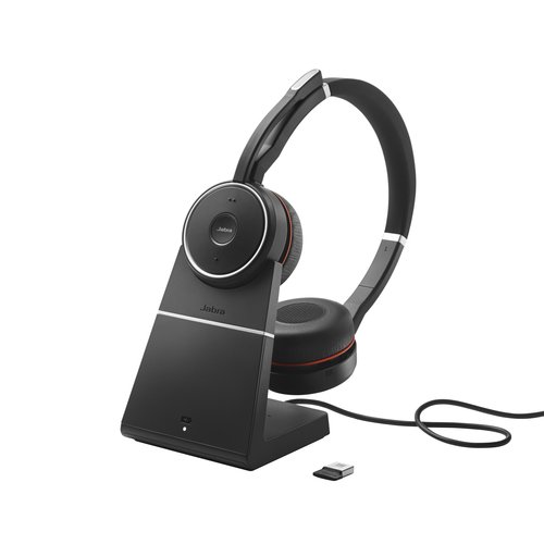 Grosbill Micro-casque Jabra Evolve 75 SE Link380a MS Stereo Stand