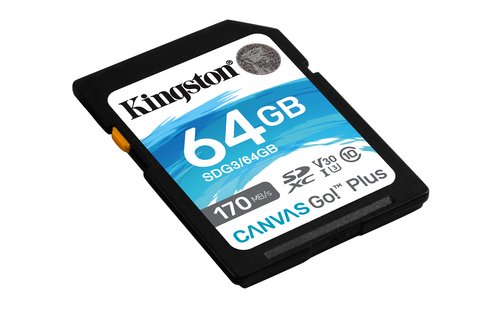 64GB SDXC Canvas 170R C10 UHS-I U3 V30 - Achat / Vente sur grosbill-pro.com - 1