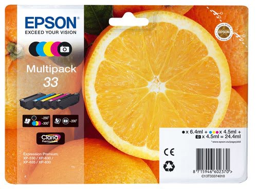 EPSON Orange 33  Multipack  - Achat / Vente sur grosbill-pro.com - 0