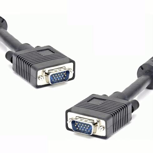 Câble SVGA M/M Blindé et Ferrite - 10m - Connectique PC - 0