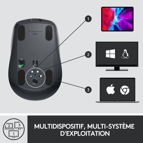 Logitech MX Anywhere 3 Graphite - Souris PC Logitech - grosbill-pro.com - 7