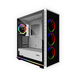 WHITE DESTROYER Glass-G - ARGB - MT/ATX