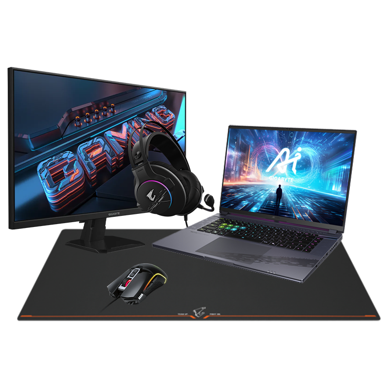 Aorus 16"QHD 165Hz/i7-13/4060/16/1T/11+27"+access#