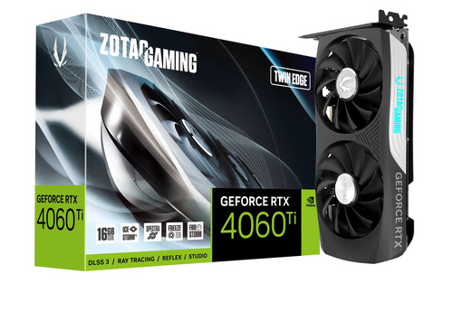 ZOTAC Gaming GeForce RTX 4060 Ti 16GB Twin Edge - Carte graphique - 0