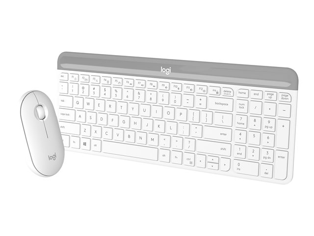 Logitech MK470 White - Pack Clavier/Souris - grosbill-pro.com - 1