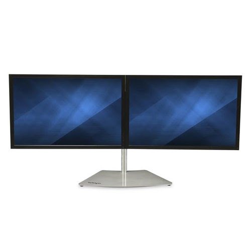 Dual-Monitor Stand - Horizontal - Silver - Achat / Vente sur grosbill-pro.com - 3