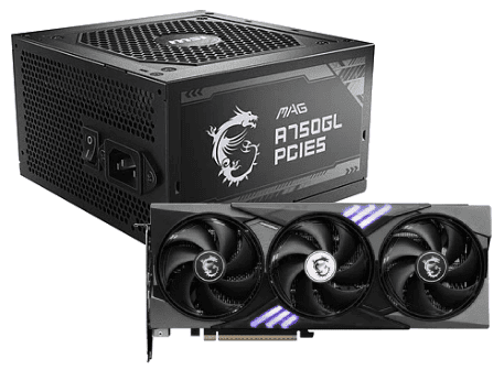 RTX 5060Ti 8G GAMING TRIO OC+MAG A750GL PCIE5 Noir