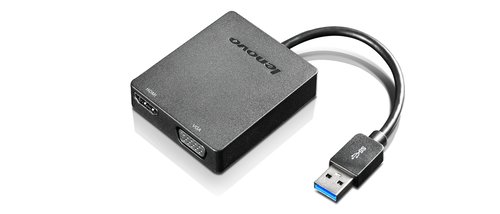 Grosbill Accessoire écran Lenovo Lenovo Universal USB 3.0 to VGA/HDMI