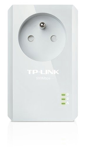 Grosbill Adaptateur CPL TP-Link AV500+Powerlinewith AC Pass Thr.500Mbps (TL-PA4015P)