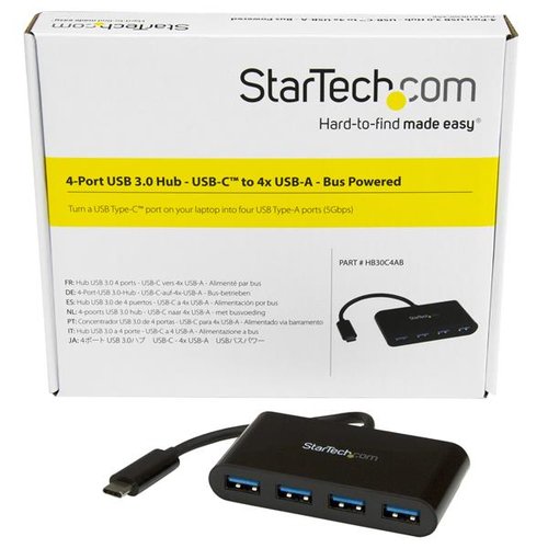 4 Port USB C Hub - C to A - USB 3.0 Hub - Achat / Vente sur grosbill-pro.com - 4