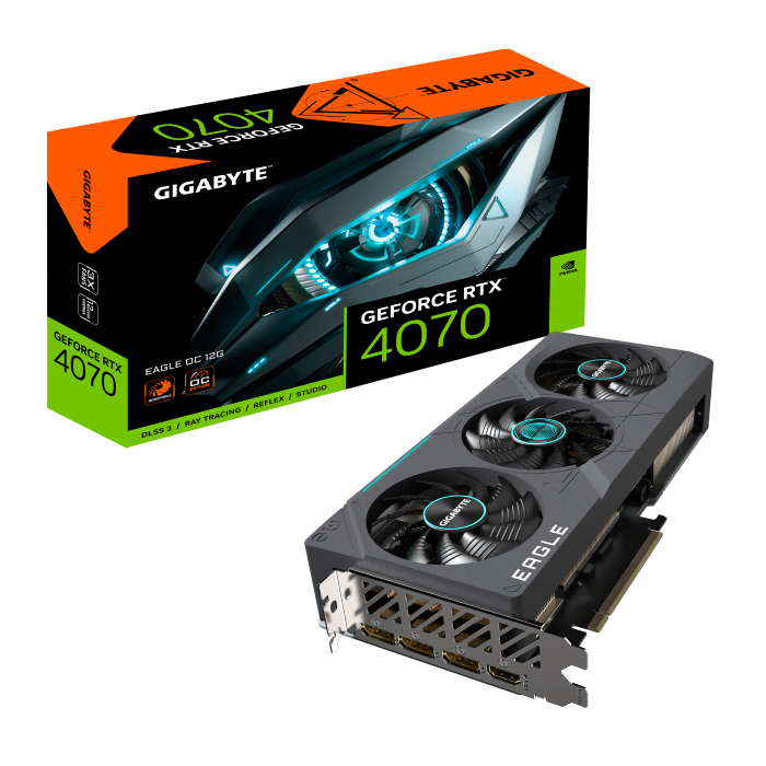 Gigabyte GeForce RTX 4070 EAGLE OC 12G - Carte graphique Gigabyte - 0