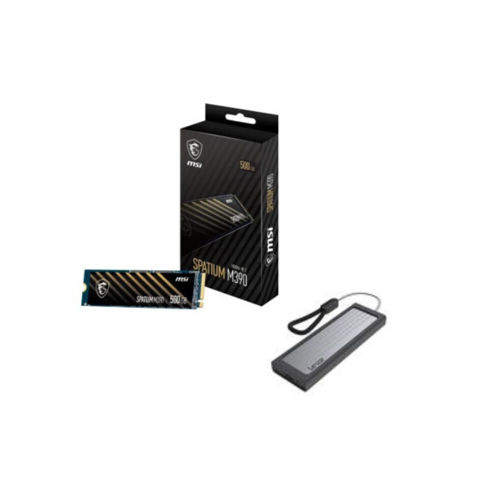 Pack Boitier SSD NVme + SPATIUM M371 500Go