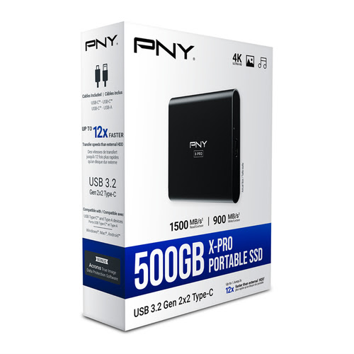 PNY 500Go 2.5" USB3 - EliteX-PRO - CS2260 (PSD0CS2260-500-RB) - Achat / Vente Disque SSD externe sur grosbill-pro.com - 3