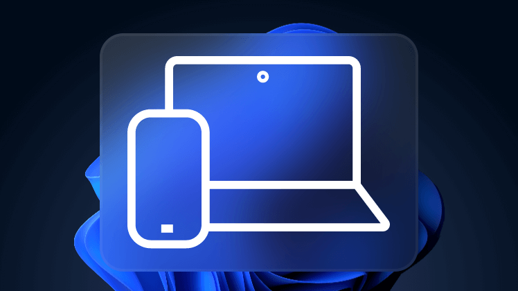 Ordinateur portable et t&eacute;l&eacute;phone