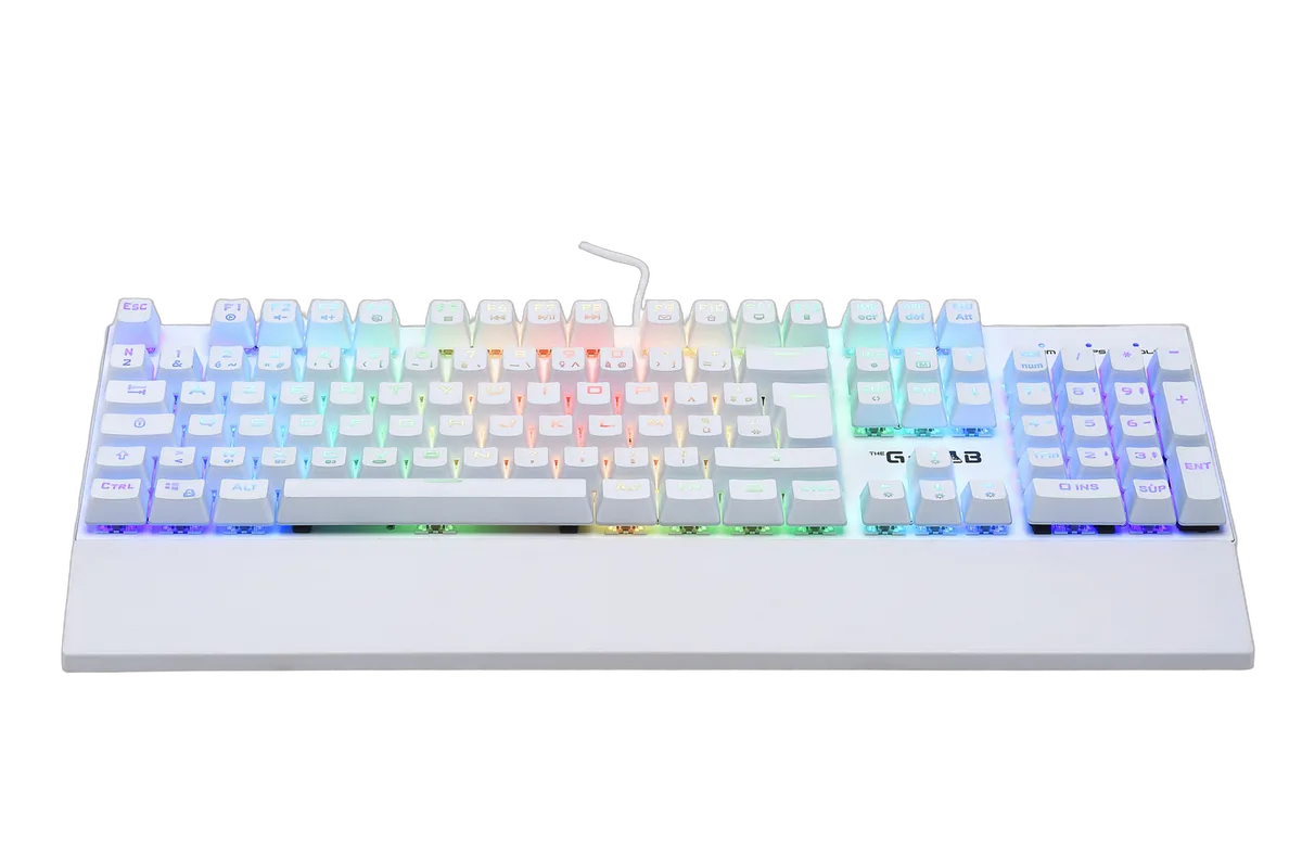 The G-LAB Keyz Rubidium - Mécanique - Filaire - RGB - Blanc — vue 1
