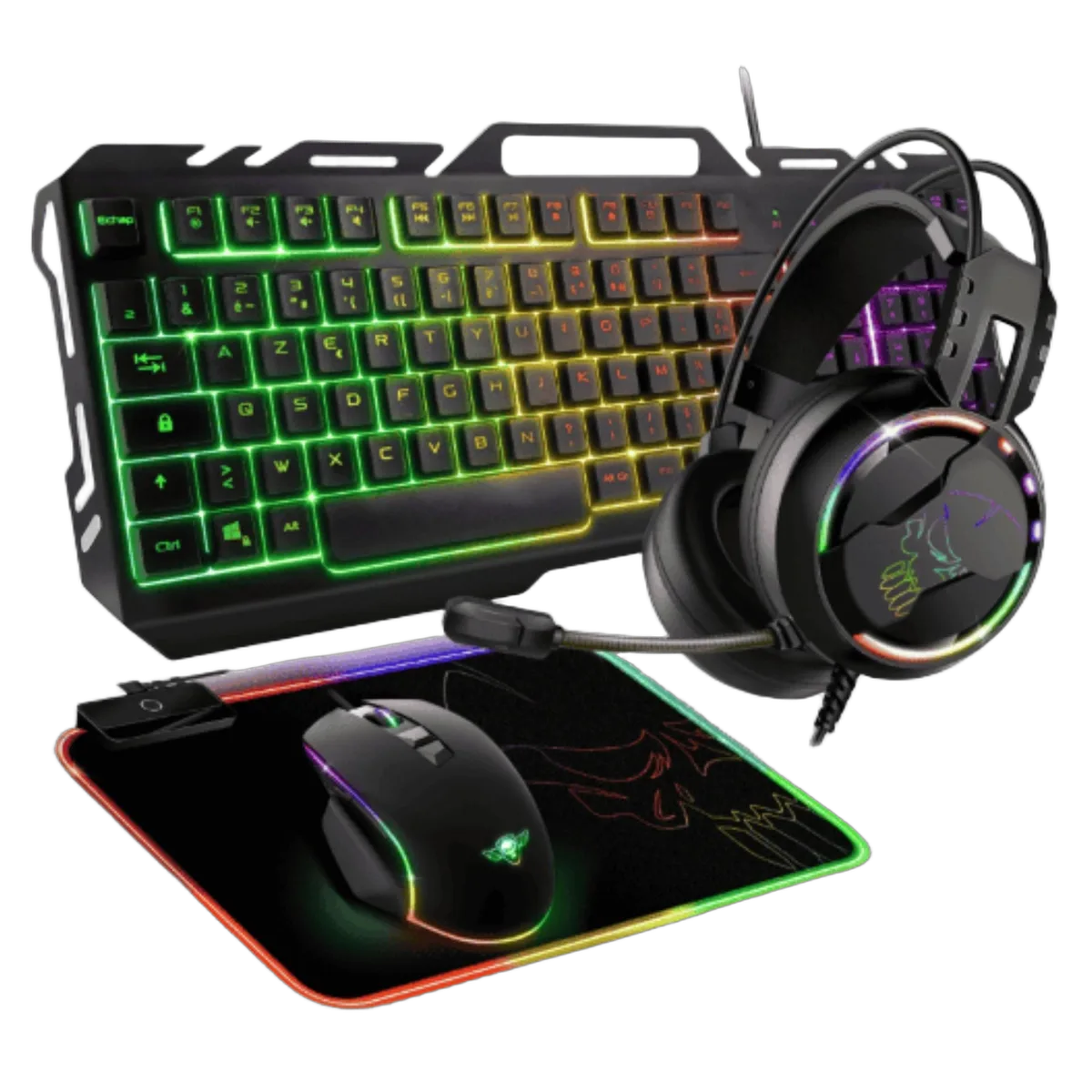 Spirit Of Gamer 4 en 1 Ultimate 300 - Clavier/Souris/Tapis/Casque — vue 1