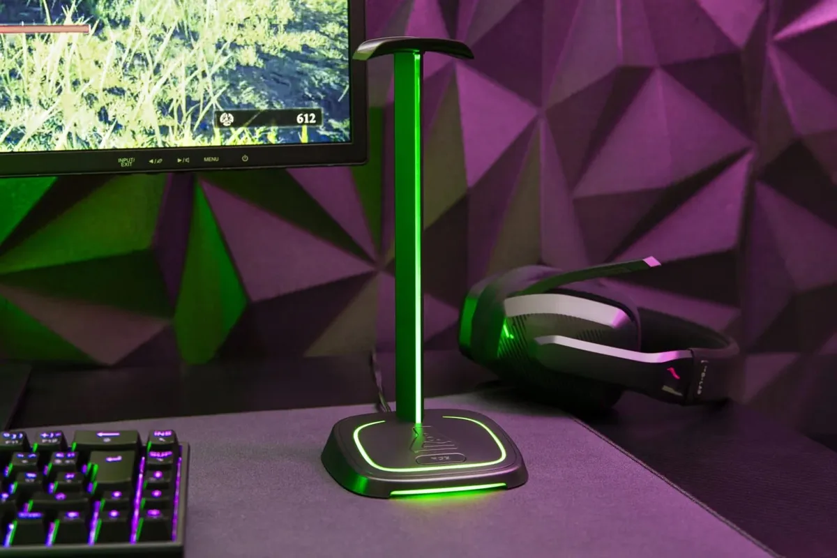 The G-LAB K-Stand Neon RGB Hub - Noir — vue 3