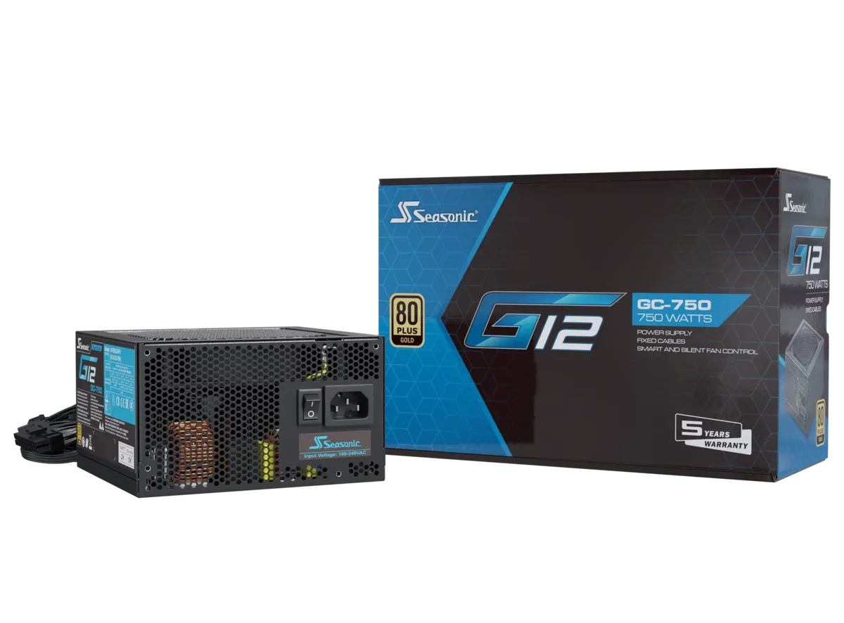Seasonic ATX 750W 80+ Gold - G12 GC-750 - SSP-750RT2 — vue 1