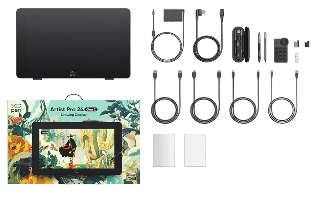 XPPEN Artist Pro 24 Gen 2 165Hz MD240QH-EU - 5080LPI 24" Noir, vue 3