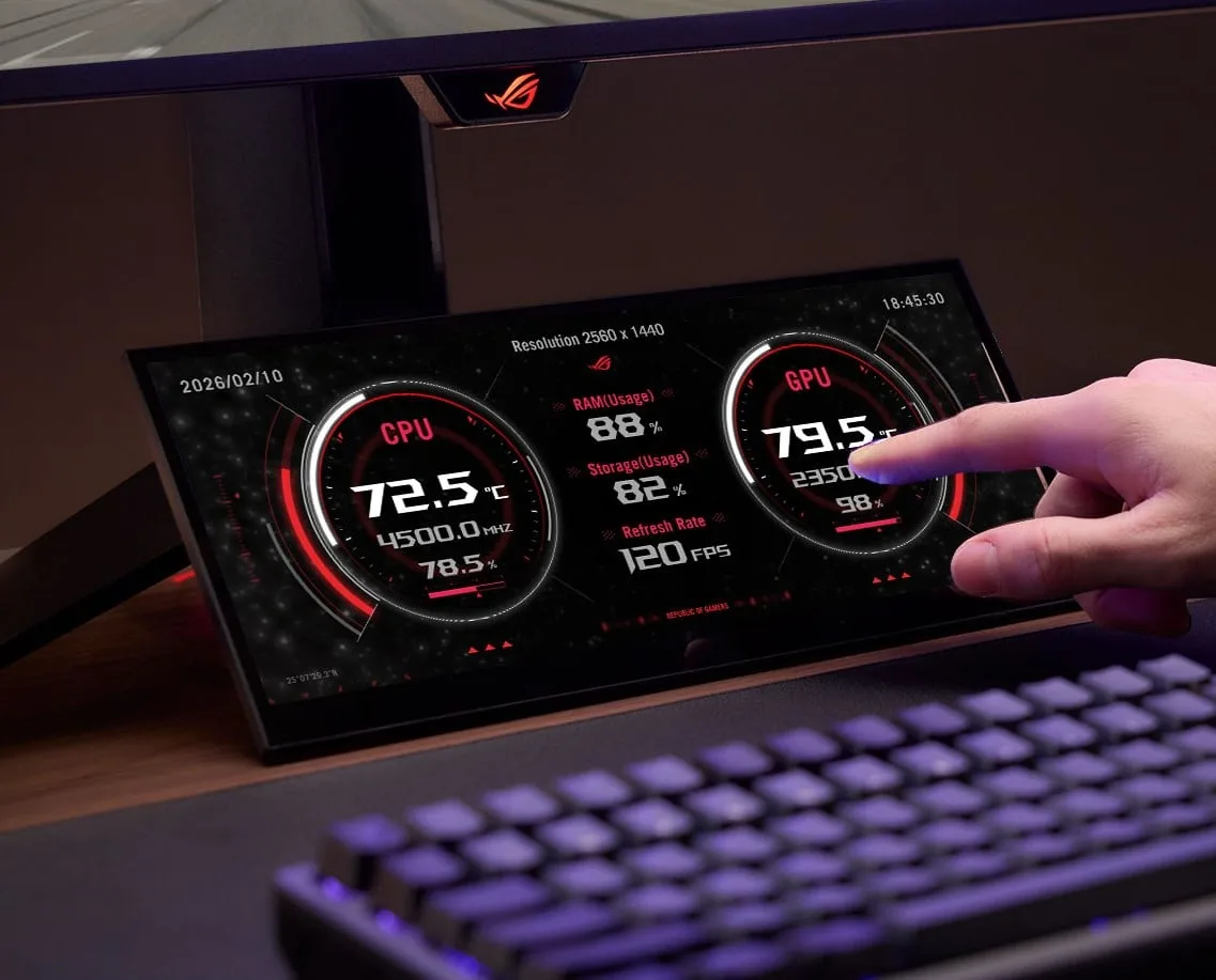 Asus ROG Strix XG129C - 12.3" 1920x720 24:9 Tactile USB-C HDMI — vue 7